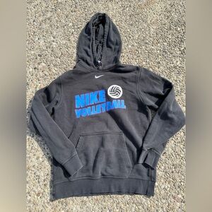 Nike Hoodie small black Center Swoosh Volleyball Sweater 
Sweatshirt